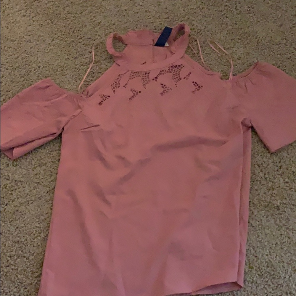 Blush Pink Off the Shoulder Top